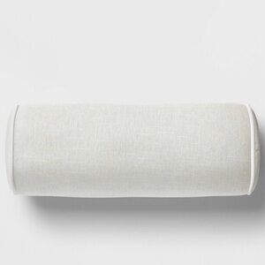 Cylinder Outdoor Bolster Pillow Grey - Threshold™ designed with Studio McGee